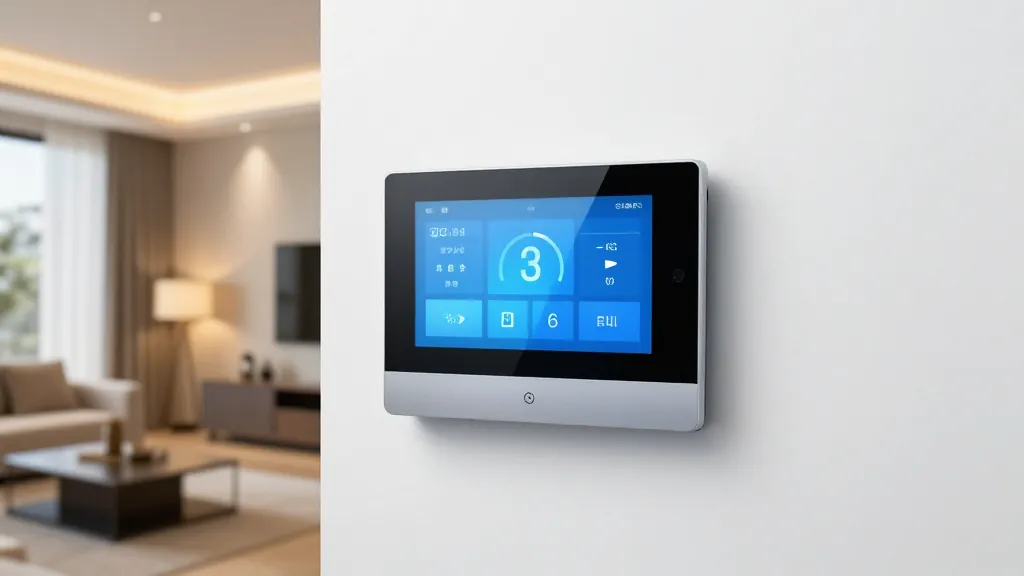Smart-Home Steuerungspanel an der Wand